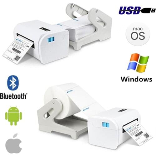 ZJ9200 Shipping Label Product Sticker 40-110mm General Express Waybill USB Mobile Phone Bluetooth 4 Inch Thermal Barcode Printer