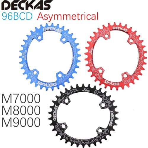 Deckas 96 BCD Chainring Oval 32T 34T 36T 38 Tooth for M7000 M8000 M9000 Cycling Bike Bicycle Chainwheel tooth plate 96bcd 96s