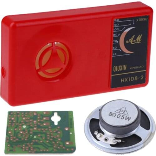 1Set HX108-2 7 Tube AM Radio Electronic DIY Kit Electronic Learning Kit