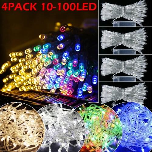 1M to 10M LED String Lights Battery Operated Waterproof Fairy LED Christmas Lights For Holiday Party Wedding Home Decoration D25