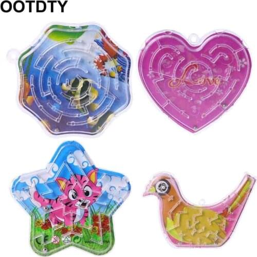10Pcs Magic Bird Polygon Heart Octagon Puzzle Speed Labyrinth Track Maze Toys For Children Kids Gift