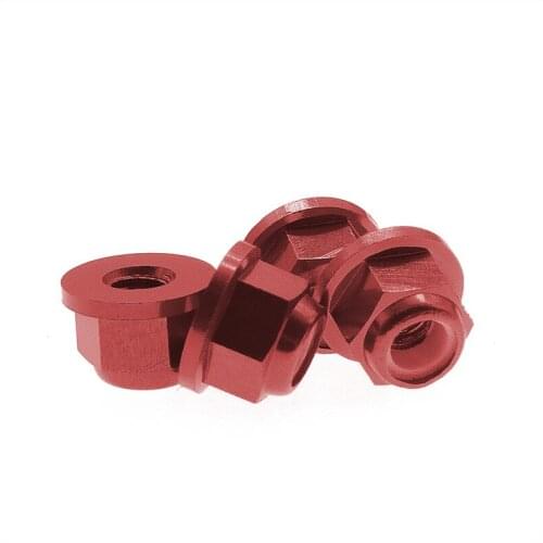 4pcs M4 4mm wheel hex lock nut tire nut for rc hobby model car 1-10 ECX 2WD series upgraded hop-up parts