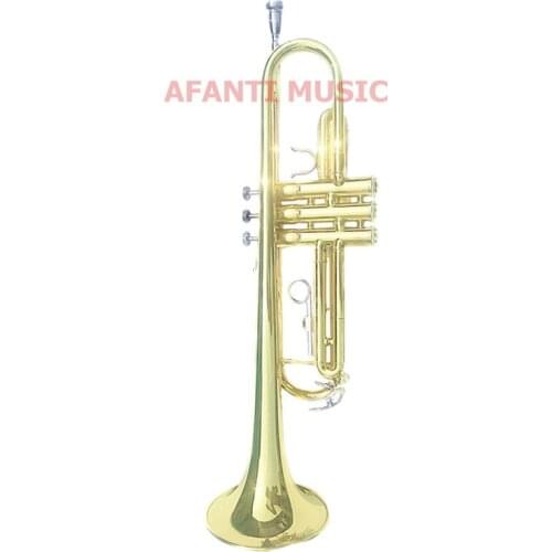 Afanti Music Bb tone / Yellow Brass / Gold Lacquer Trumpet (ATP-149)