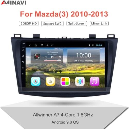 For Mazda 3 2010-2013 9“/10'' Android 9.0 HD Car Radio Multimedia Player Navigation GPS Auto Stereo WIFI 2 Din