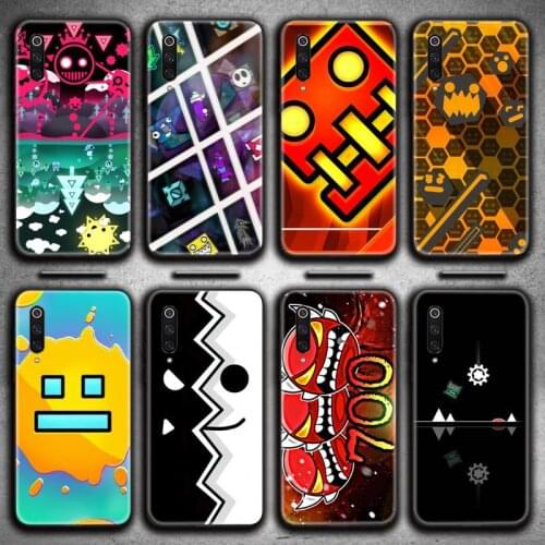 HOTCASHOP hot game Geometry Dash Phone Case for Xiaomi Mi Note 10 Lite Mi 9T Pro xiaomi 10 10 CC9 Pro