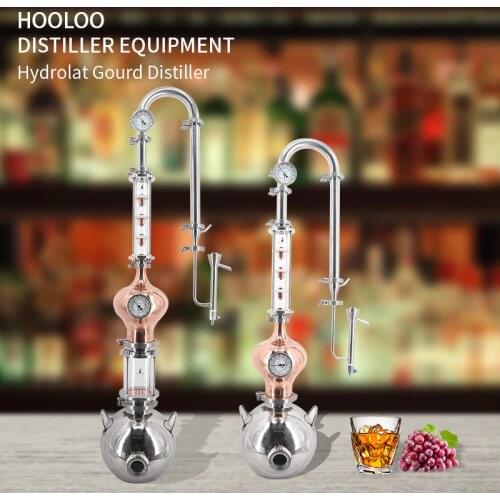 HOOLOO Household Gourd Copper Distiller Brewing Machine High Quality Moonshining Multifunction Distillation Machinery