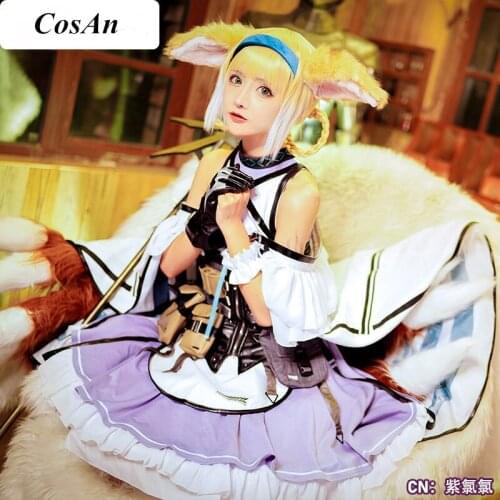 Game Arknights Suzuran Cosplay Costume Six Stars Little Fox Combat Uniform Unisex Halloween Party Role Play Clothing Custom-Make