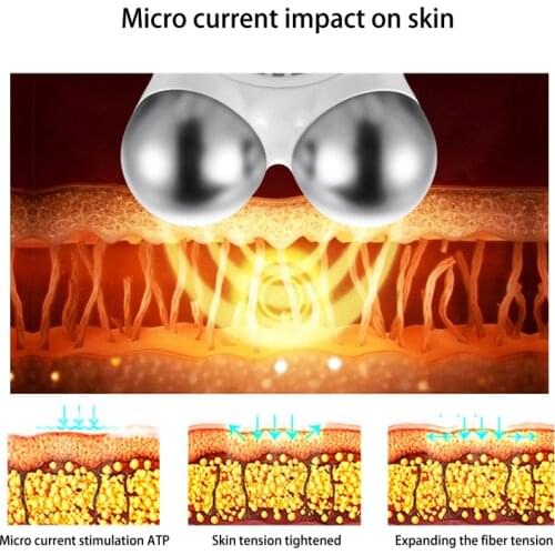 Face Lift Tool Facial Skin Massager 360 Rotate Microcurrent Massager Antiaging Remove Wrinkle False Eyelash Facial Care Tool