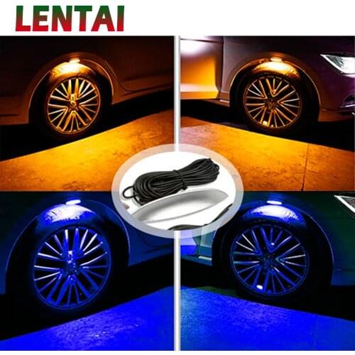 LENTAI For Ford focus 2 3 mk2 fiesta ranger mondeo mk4 Lada granta vesta Infiniti 1Set Car LED Wheel lights atmosphere lamp bulb