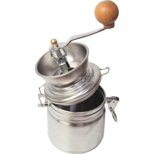 304 stainless steel, hand-cranked grinder, coffee beans, black pepper, ground, home, manual milling machines, grinding tools