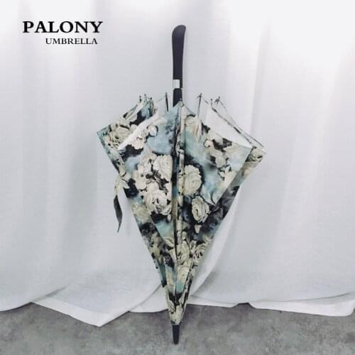 Fashion Umbrella Outdoor Large Windproof Adult Umbrella Uv Protection Long Handle Luxury Paraguas Grande Rain Gear BG50RG