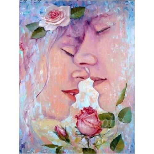 Lovers Diamond Painting Kits Man Woman Diamond Dotz Mosaic Embroidery Picture Crystal Rhinestone Sticker Decal Wall Art Craft