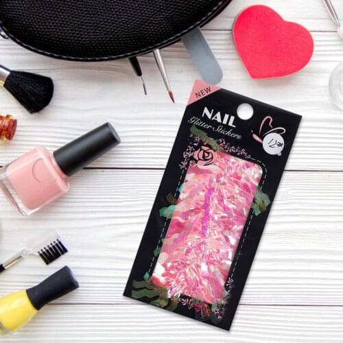 Glass Nail Paper Sticker Transfer Mirror Wrap Nail Foils Shinning Art Decoration Professional Makeup Portable Design