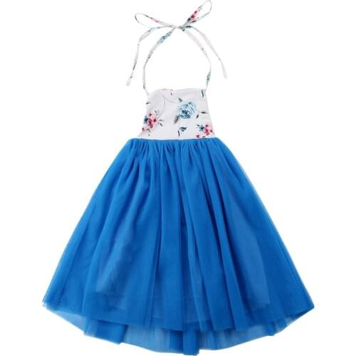 Flower Girls Dress Strapless Princess Maxi Dress Party Pageant Tulle Ball Gown Dresses Outfits Summer