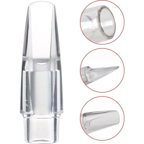 Alto Saxophone Transparent Mouthpiece E-flat Crystal Mouthpiece Mini Portable for Beginner Music Player