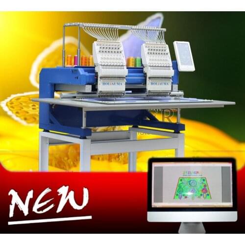 China 10 years service ! 2 Head 15 Color Cap Computerized Embroidery Machine Beading Sequin Cording Embroidery in Nigeria
