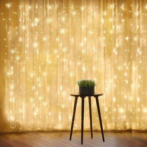 Remote LED String Lights Curtain USB Battery Fairy Lights Garland Led Wedding Party Christmas For Window Home Outdoor Decor