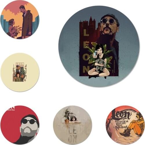Leon Matilda Natalie Portman Movie Poster Icons Pins Badge Decoration Brooches Metal Badges For Backpack Decoration