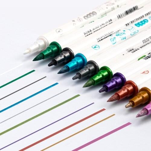 12 kinds of color drawing pen student drawing marker color pen double head marker color pen Kawaii childrens drawing pen office