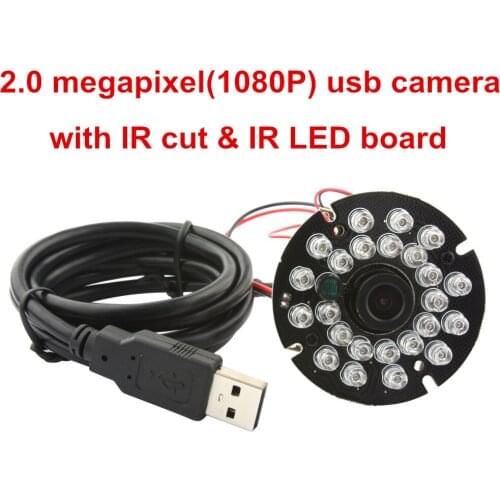 2megapixel 1920*1080 MJPEG 30fps Mini USB Camera CCTV Security Camera 1080P Full HD Camera IR Cut Night vision