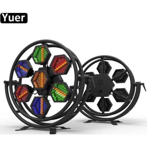 2Pcs/Lot 500W LED Full Color Retro Flash Light RGBW 4IN1 Strobe Flashing Stage Lights For Dance Music DJ Disco Party Club Light