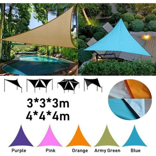 3M/4M Triangle Waterproof Outdooor SunShade Sail Garden Patio Pool Camping Shade Awning Canopy Sunscreen UV Block