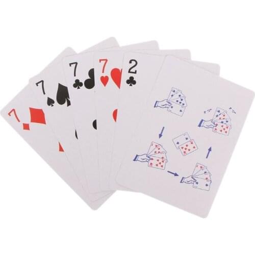 4 Cards 7 To 2 Transformer Magic Tricks Magic Props Close Up Magic Toy Kids Toy