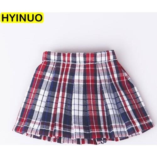 5 Models 1/6 Scale Female Sexy Student Wear Women Plaid Skirt Stockings Clothes Clothing Set For 12" Action Figure Female Body