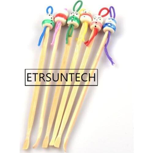 500pcs Natural Bamboo Earpick Spoon Tool Clean Ear Wax Curette Remover Ear Pick Ear Spoon Ear Scoop