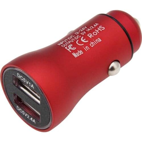 Dual USB Car Charger with LED Light Universal Phone Car-Charger for Samsung S10 Plus Xiaomi iPhone 11 XS X 8 7 6 Tablet 300pcs