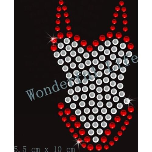 Free shipping Leotard Rhinestone Applique Motif Rhinestone Transfer