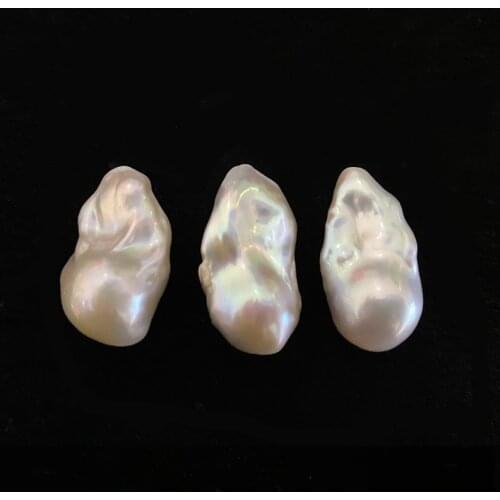 Fashion Jewelry Pearl Beads 15-16mm 3A Wholesale Natural Freshwater Baroque Pearl Loose Beads No Hole for Jewelry Making