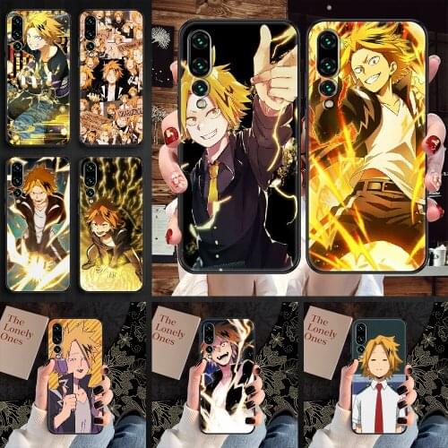 Denki Kaminari My Hero Academia Phone case For Huawei P Mate P10 P20 P30 P40 10 20 Smart Z Pro Lite 2019 black trend hoesjes art