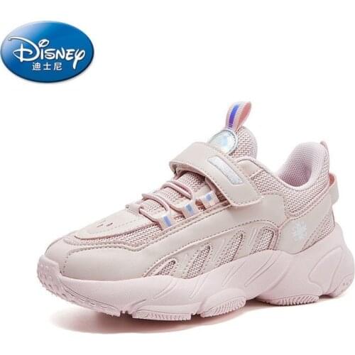 Disney cartoon childrens casual shoes spring and autumn new baby girls frozen student light and breathable princess sport shoes