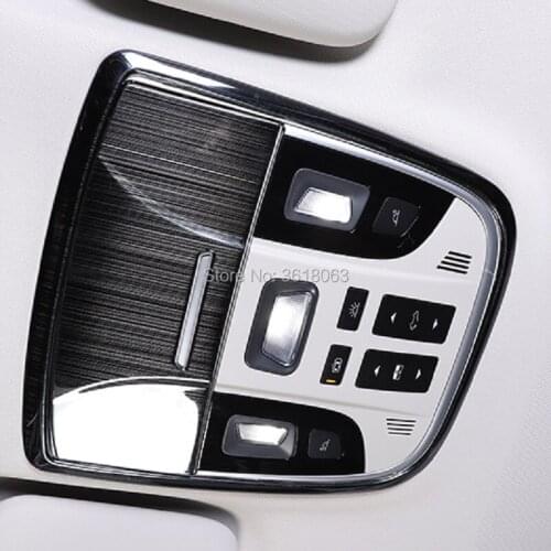 For Haval F7 F7x 2019 2020 Stainless Stteel Car Front Rear Roof Light Reading Light Cover Frame Interior Car Styling Accessory