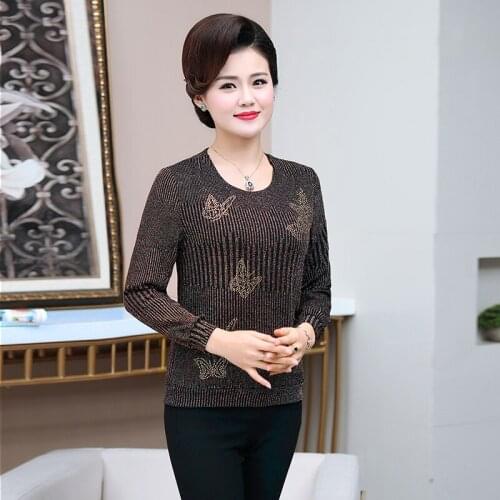 Plus Size 4xl 5x Diamond T-shirt Female Stripe Tops 2021 Casual Loose Womens Top Spring Fall New O-neck Tee Shirt Pullovers