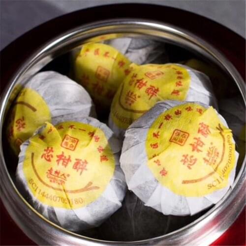 Chinese Orange Pu-erh Tea XinHui Xiao Qing Gan Citrus Pu 'er Tea Ripe Pu-erh Tea Green Food For Beauty Lose Weight Health Care