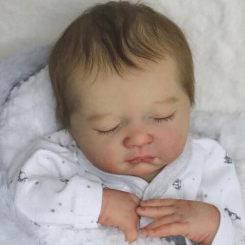 16inch Reborn Doll Kit Premie Baby Size Mariza Sleeping Baby Unfinished Doll Parts Diy Reborn Doll