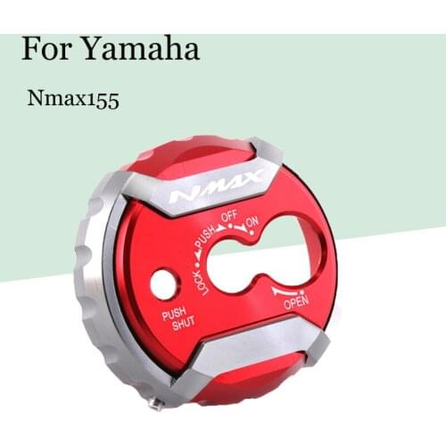 For Yamaha Nmax155 Motorcycle CNC Aluminum Alloy Lock Head Cover Modified Keyhole Decorative Cover Motorcycle Accessories
