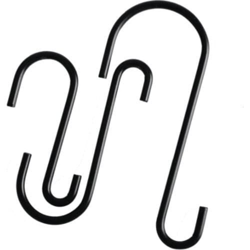 10pcs S Hooks Hanging Hook Heavy Duty Hangers for Hanging Clothes Pans Pots Plants Bags Towels Kitchen Bedroom