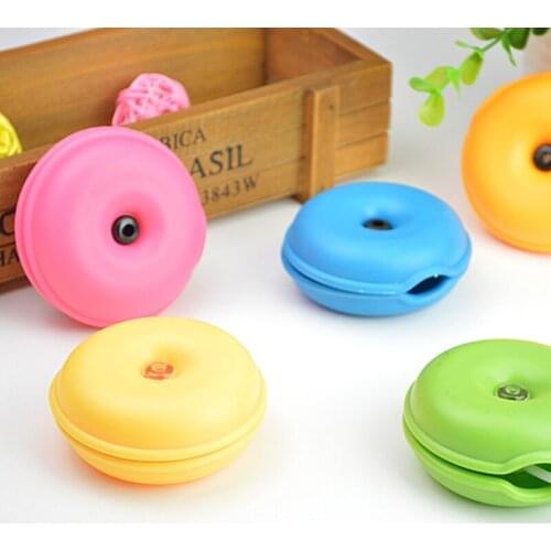Multi Colours Silicone Cable Organizer Electric Cable Cord Storage Holder with Soft Touch Portable Storage Pouch