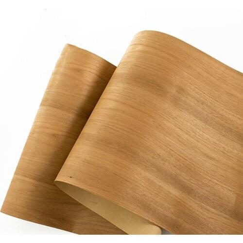 Natural Genuine Thai Teak Wood Veneer Slice for Furniture about 60cm x 2.5 Meters 0.25mm C/C