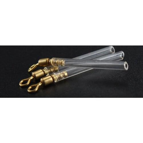 New 50Pcs Mixed Size Transparent Rotatable Fishing Floats Buoys Fish Tackle Tubes Kits Tackle Accessories