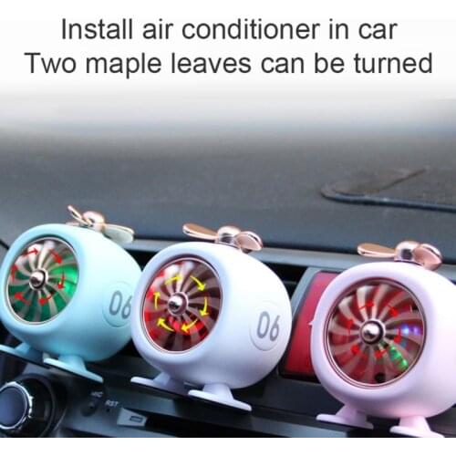 NEW Mini LED Car Smell Air Freshener Conditioning Alloy Auto Vent Outlet Perfume Clip Fresh Aromatherapy Fragrance Light