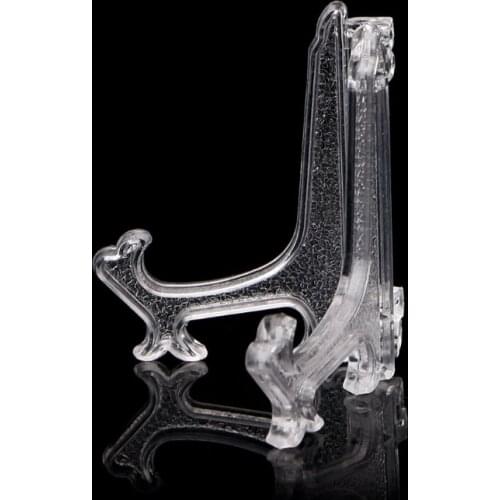 Mini Plastic Coin Display Easel Stand Card Medal Frame Golf Balls Holder White 87HA