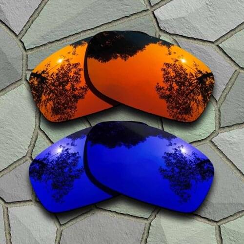 Red Orange&Violet Blue Sunglasses Polarized Replacement Lenses for Oakley Fives Squared