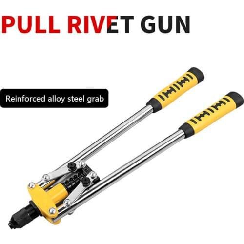 Manual Double-Handle Blind Rivet Gun Pull Rivet Gun Pull Cap Gun Labor-Saving Pull Willow Gun Pull Rivet Household Hand Tools