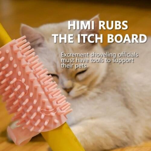 Silicone Cats Brush Corner Cat Massage Self Groomer Comb Brush Cat Rubs the Face with a Tickling Comb Cat Scratching Products
