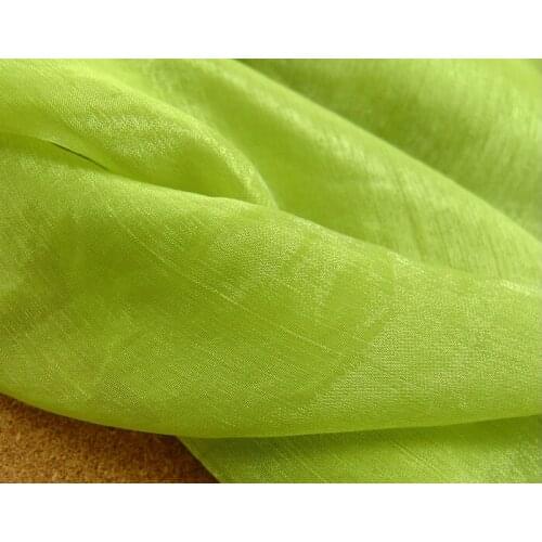 3 meter 150cm 59" width light green crinkle shot-silk chiffon crepe fabric summer dance skirts screen material MM188