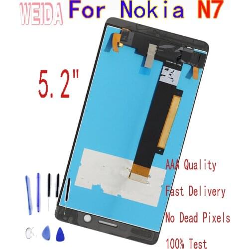 WEIDA 5.2" For Nokia N7 LCD Display Touch Screen Digitizer Assembly with Tool For Nokia 7 LCD